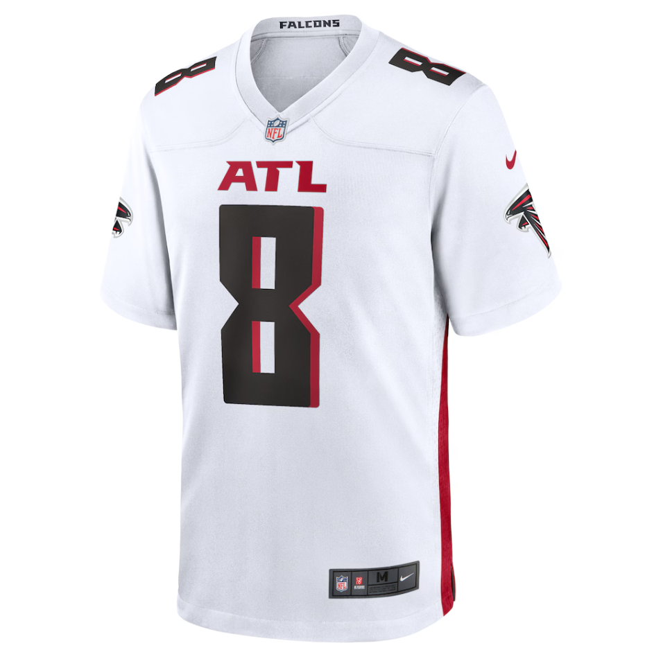 Atlanta Falcons Nike Road Game Jersey - White - Kyle Pitts Sr. - Youth