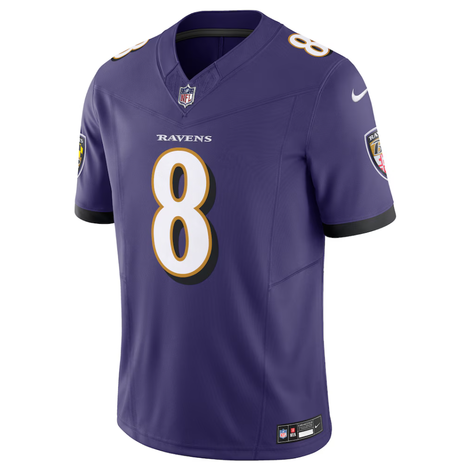 Baltimore Ravens Nike Home Limited Jersey - Lamar Jackson - Mens