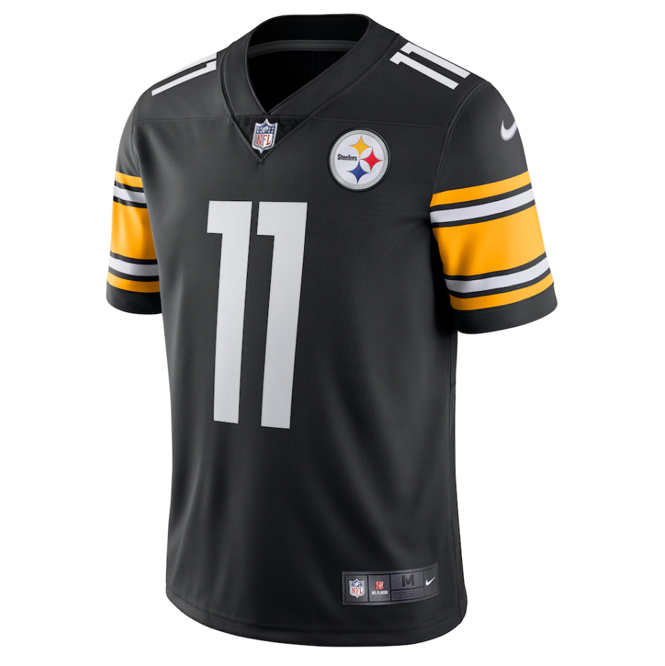 Men's Nike Chase Claypool Black Pittsburgh Steelers Vapor Limited Player Jersey