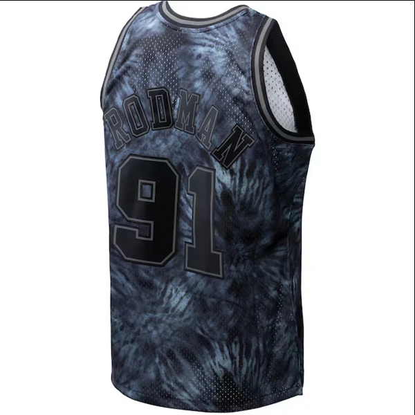 Chicago Bulls Men's Jersey NBA Mitchell & Ness 95/96 Rodman Tie Dye