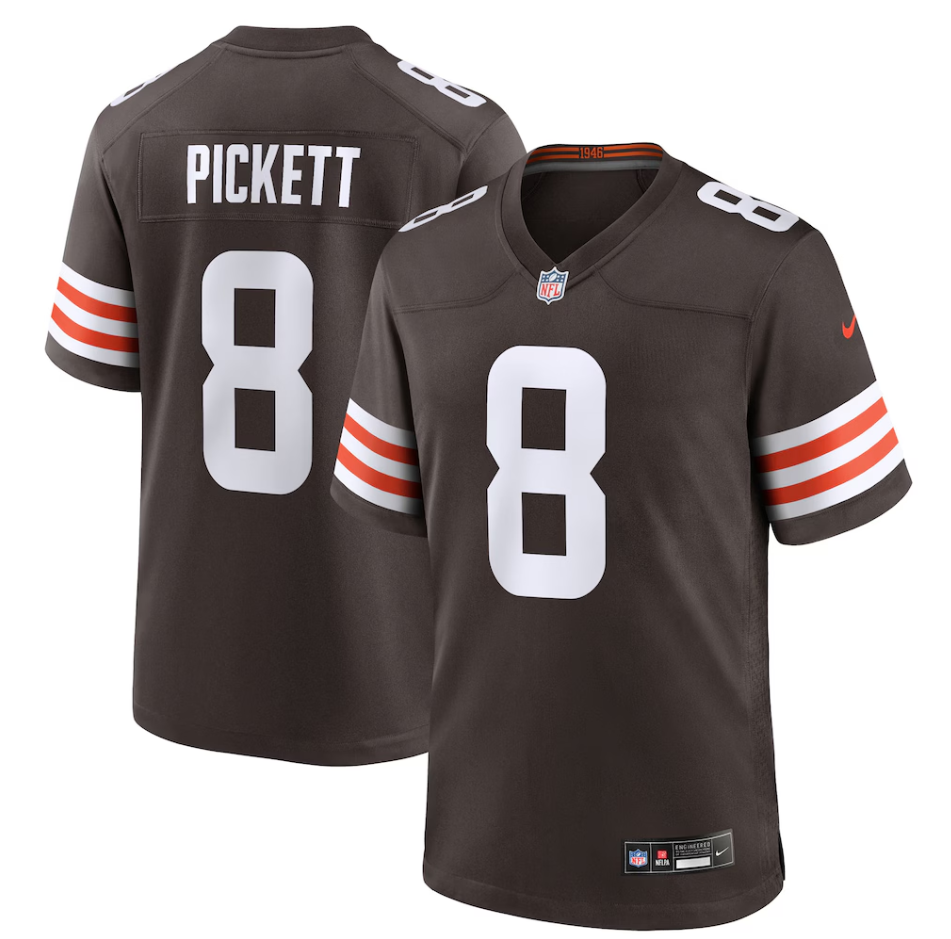 Cleveland Browns Nike Game Home Jersey - Brown - Kenny Pickett - Mens