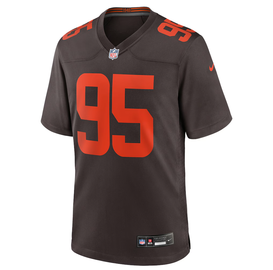 Cleveland Browns Nike Game Alternate Jersey - Brown - Myles Garrett - Mens