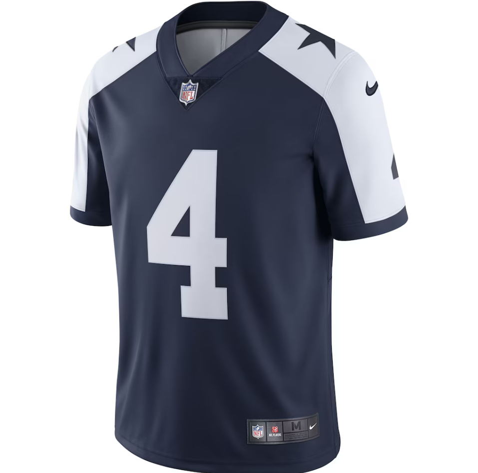 Men's Nike Dak Prescott Navy Dallas Cowboys Alternate Vapor Limited Jersey