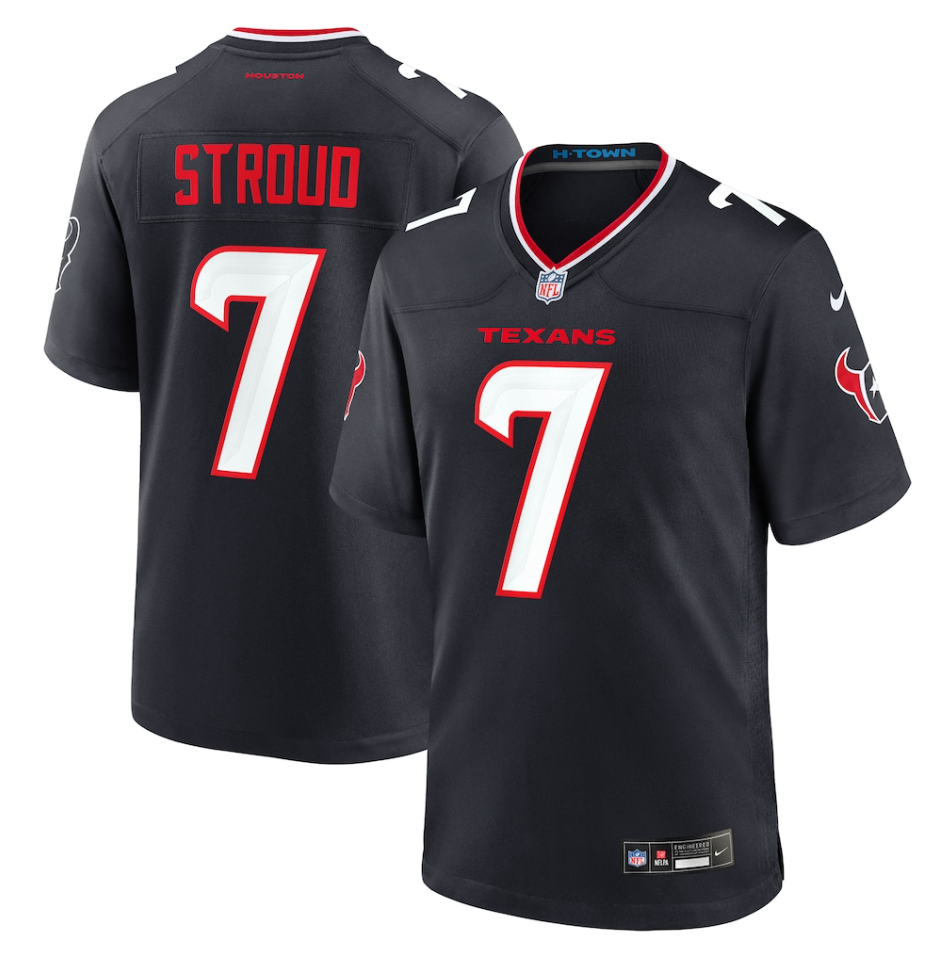 Houston Texans Nike Home Game Jersey - Navy - C.J. Stroud - Mens