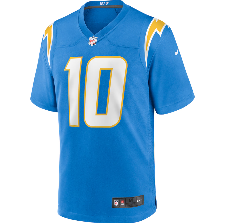 Men's Nike Justin Herbert Powder Blue Los Angeles Chargers Player Game Jersey