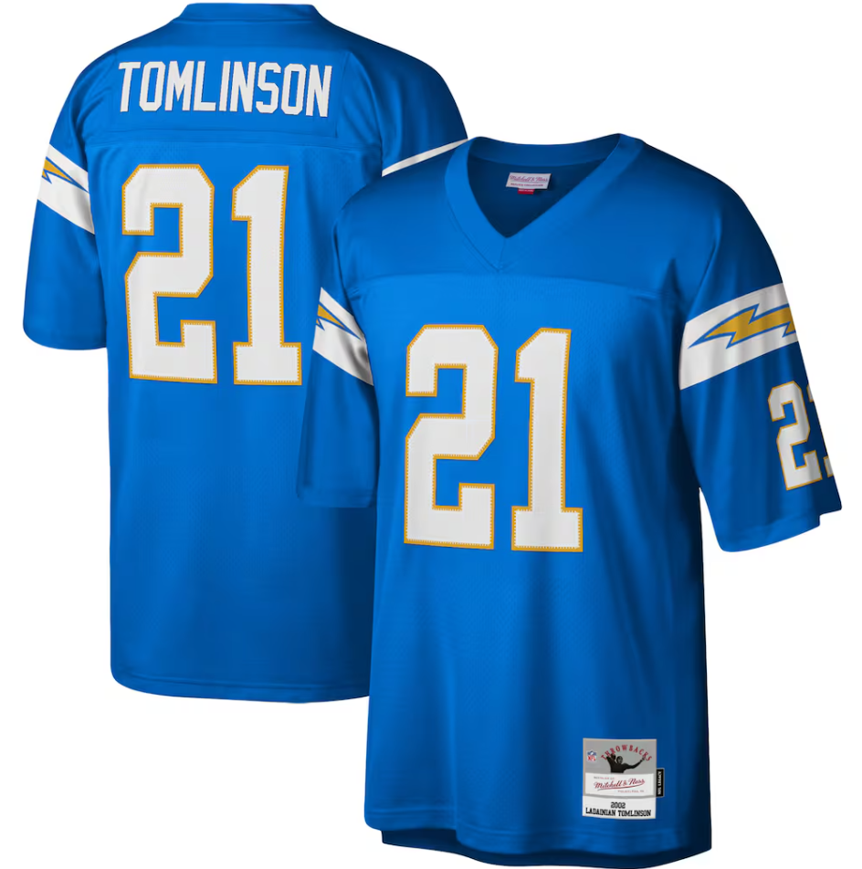 Men's Mitchell & Ness LaDainian Tomlinson Powder Blue Los Angeles Chargers Legacy Replica Jersey