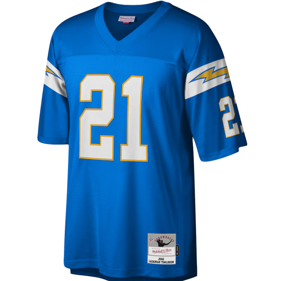 Men's Mitchell & Ness LaDainian Tomlinson Powder Blue Los Angeles Chargers Legacy Replica Jersey