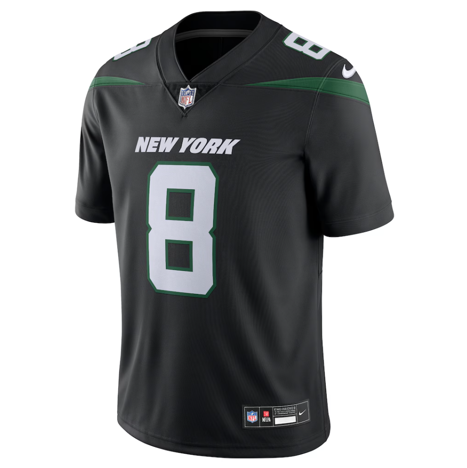 Men's Nike Aaron Rodgers Black New York Jets Vapor Untouchable Limited Jersey