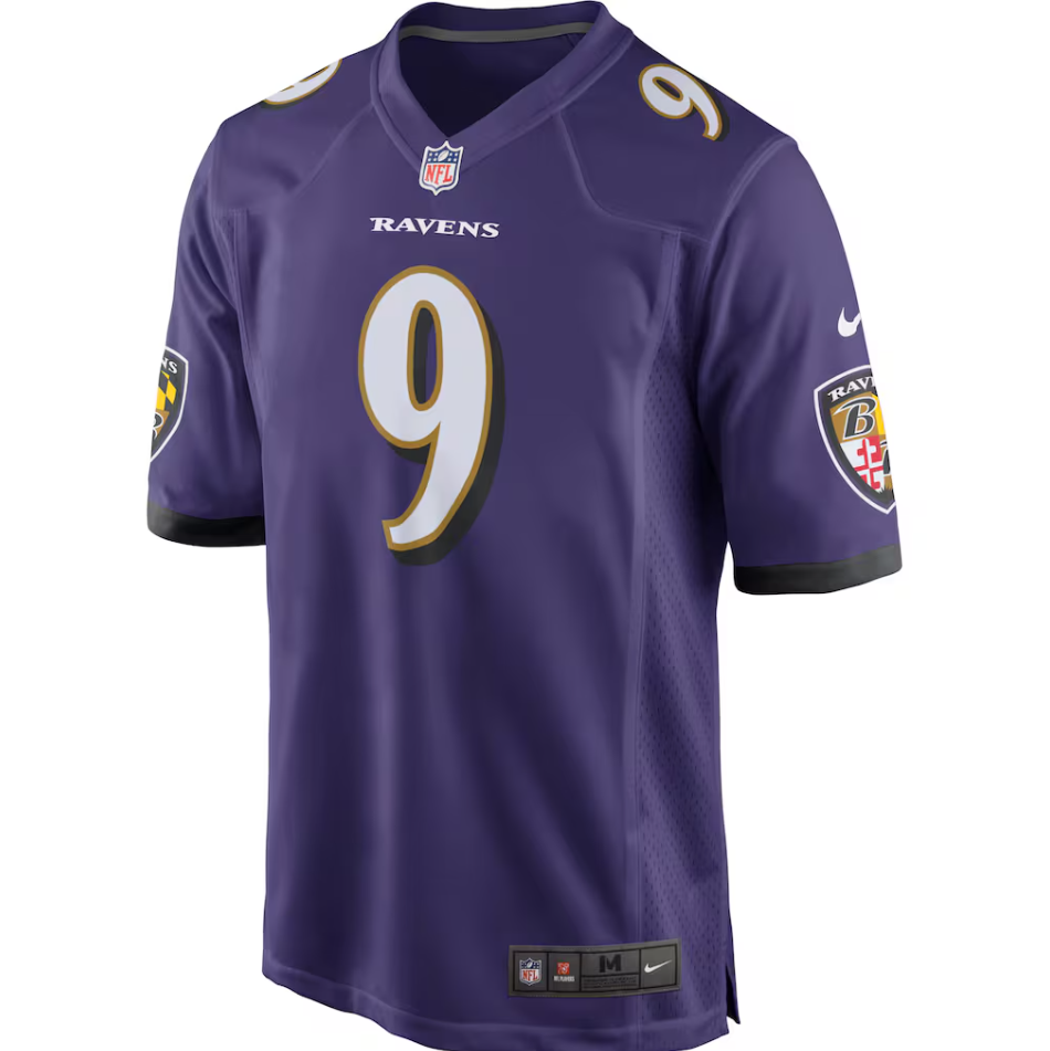 Men's Nike Justin Tucker Purple Baltimore Ravens Game Jersey