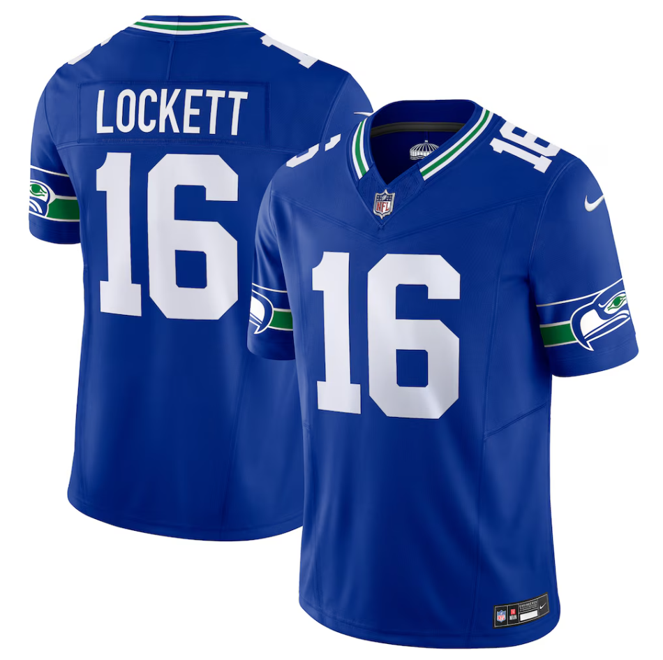 Men's Nike Tyler Lockett Royal Seattle Seahawks Vapor F.U.S.E. Limited Jersey