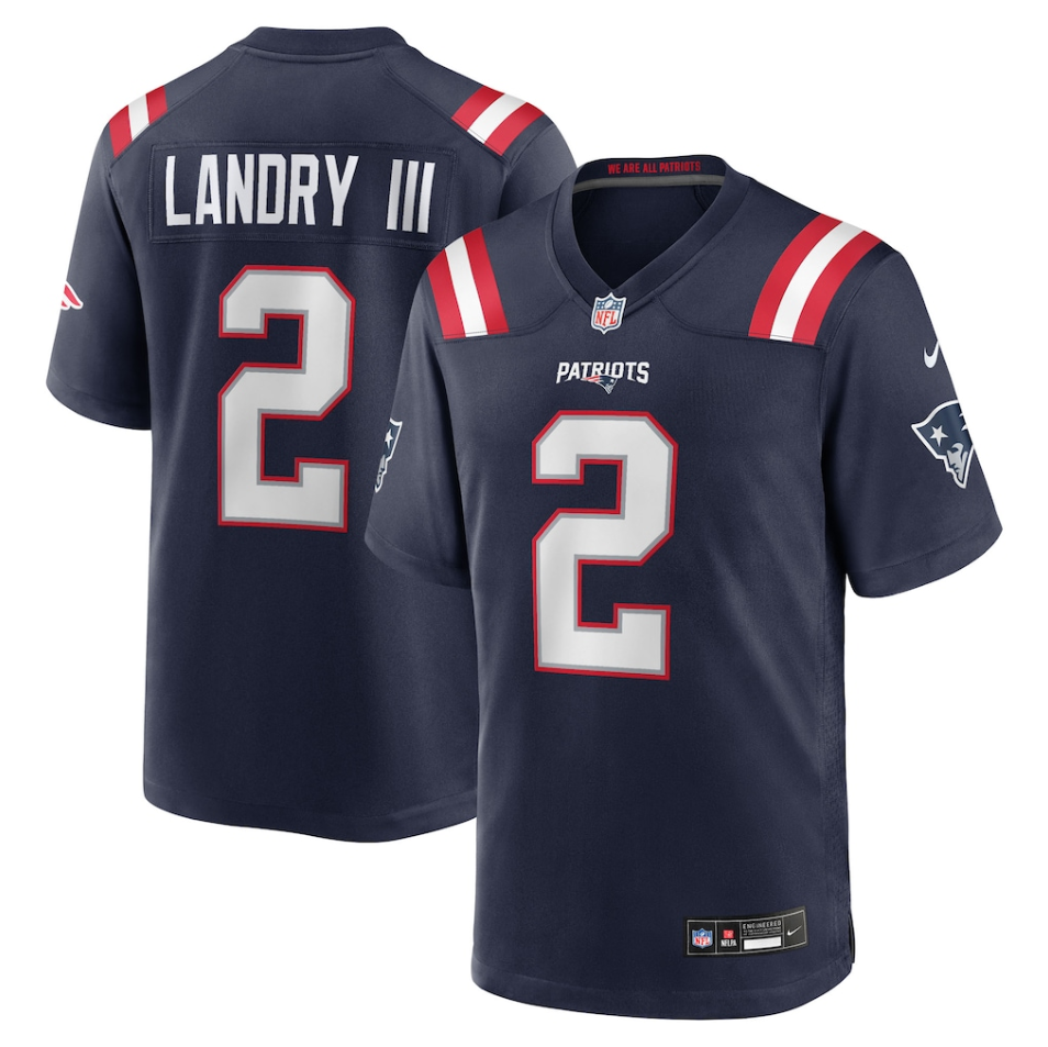 New England Patriots Nike Game Home Jersey - Navy - Harold Landry III - Mens