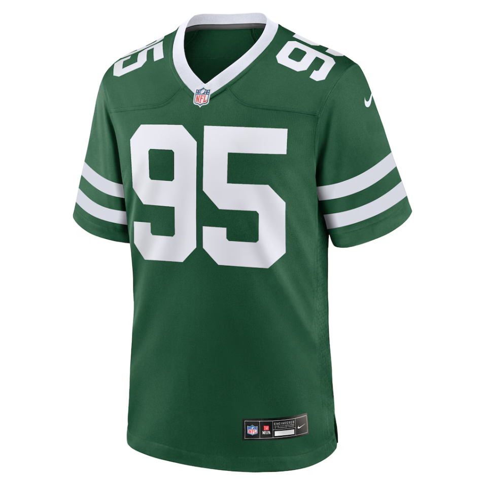 New York Jets Nike Home Game Jersey - Gotham Green - Quinnen Williams - Mens