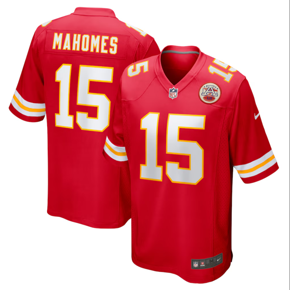 Men's Nike Patrick Mahomes Red Kansas City Chiefs Game Jersey