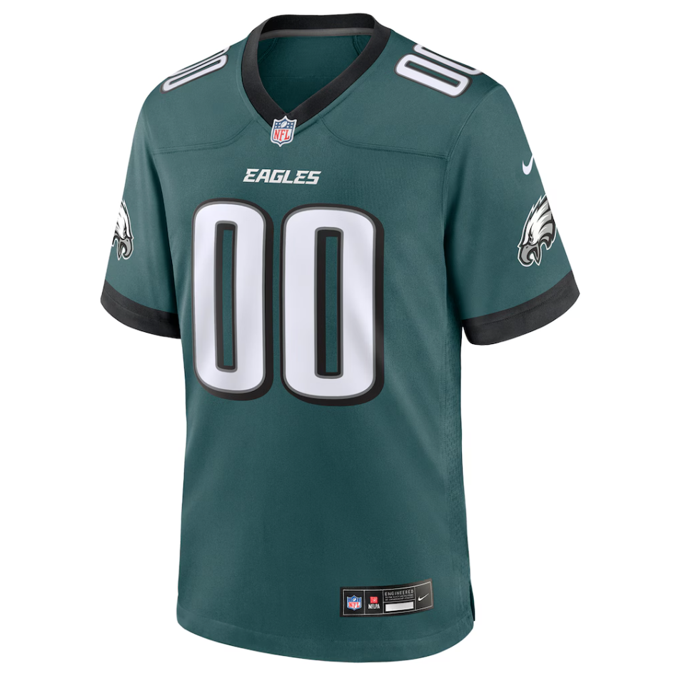 Philadelphia Eagles Nike Home Game Jersey - Custom - Mens