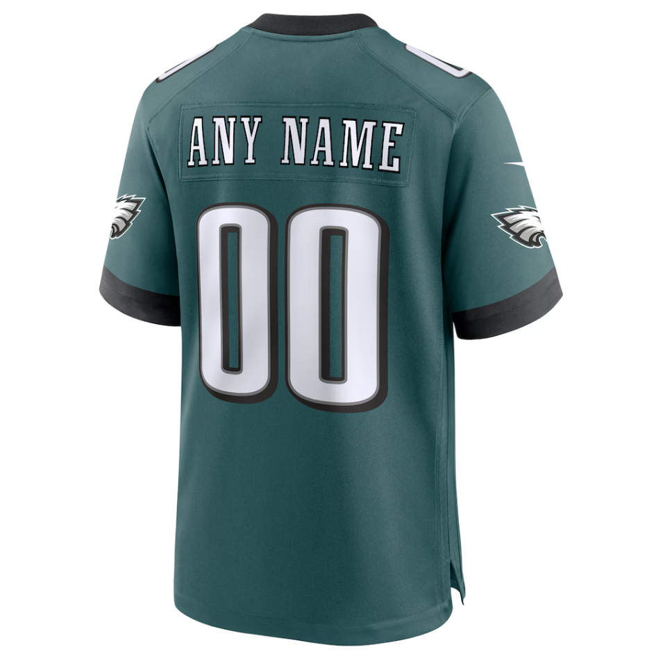 Philadelphia Eagles Nike Home Game Jersey - Custom - Mens