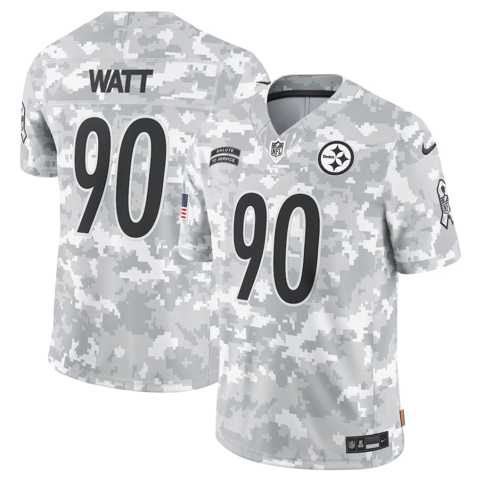 Pittsburgh Steelers Nike 2024 Salute to Service Jersey - T.J. Watt - Mens