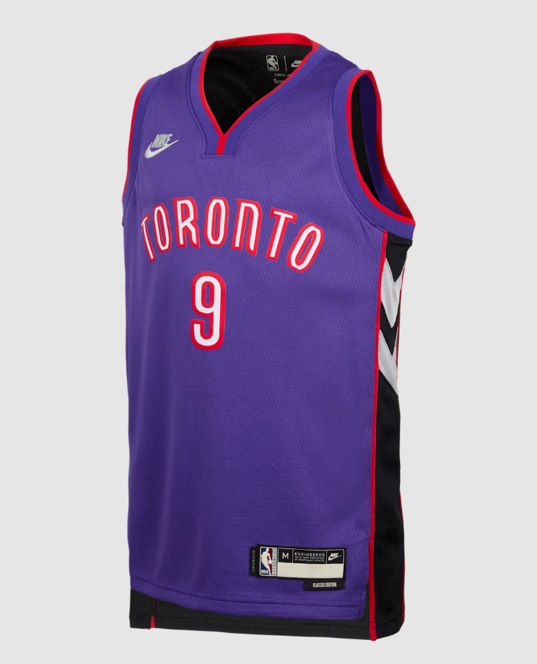 RJ Barrett Toronto Raptors 2024/25 Hardwood Classics Older Kids' Nike NBA Swingman Jersey