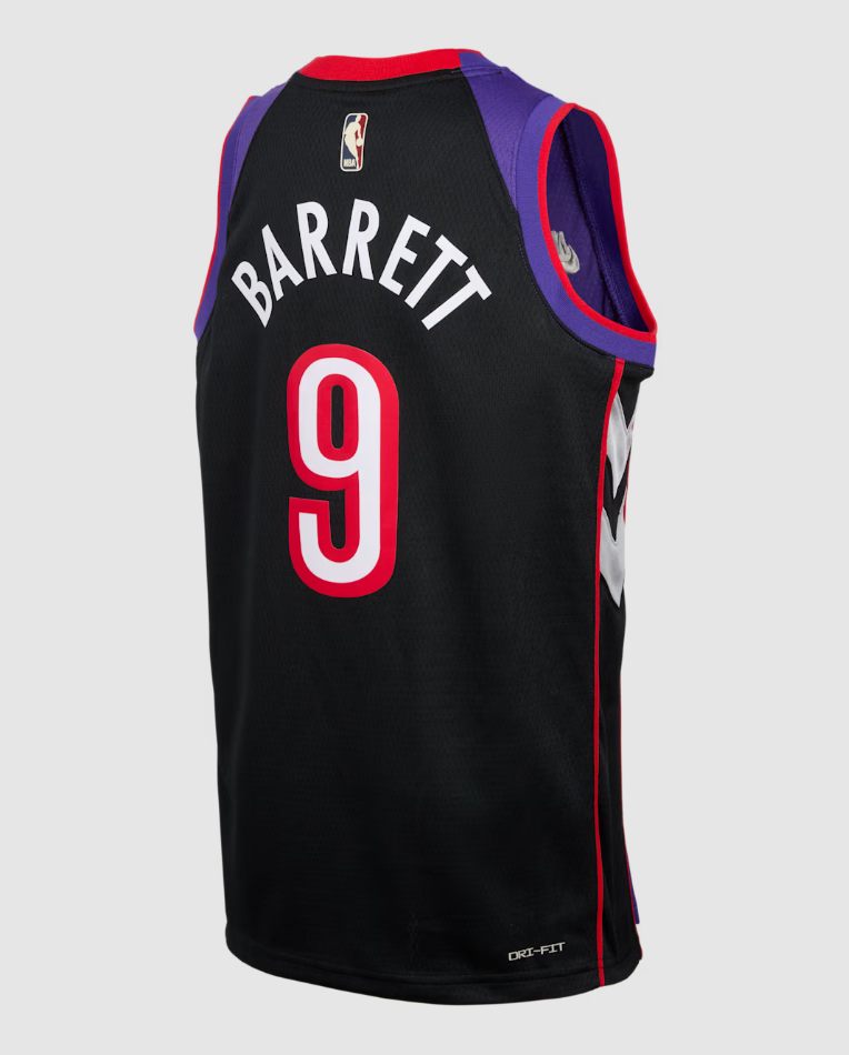 RJ Barrett Toronto Raptors 2024/25 Hardwood Classics Older Kids' Nike NBA Swingman Jersey