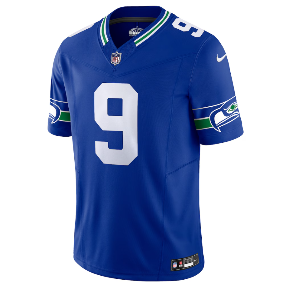 Men's Nike Kenneth Walker III Royal Seattle Seahawks Vapor F.U.S.E. Limited Jersey