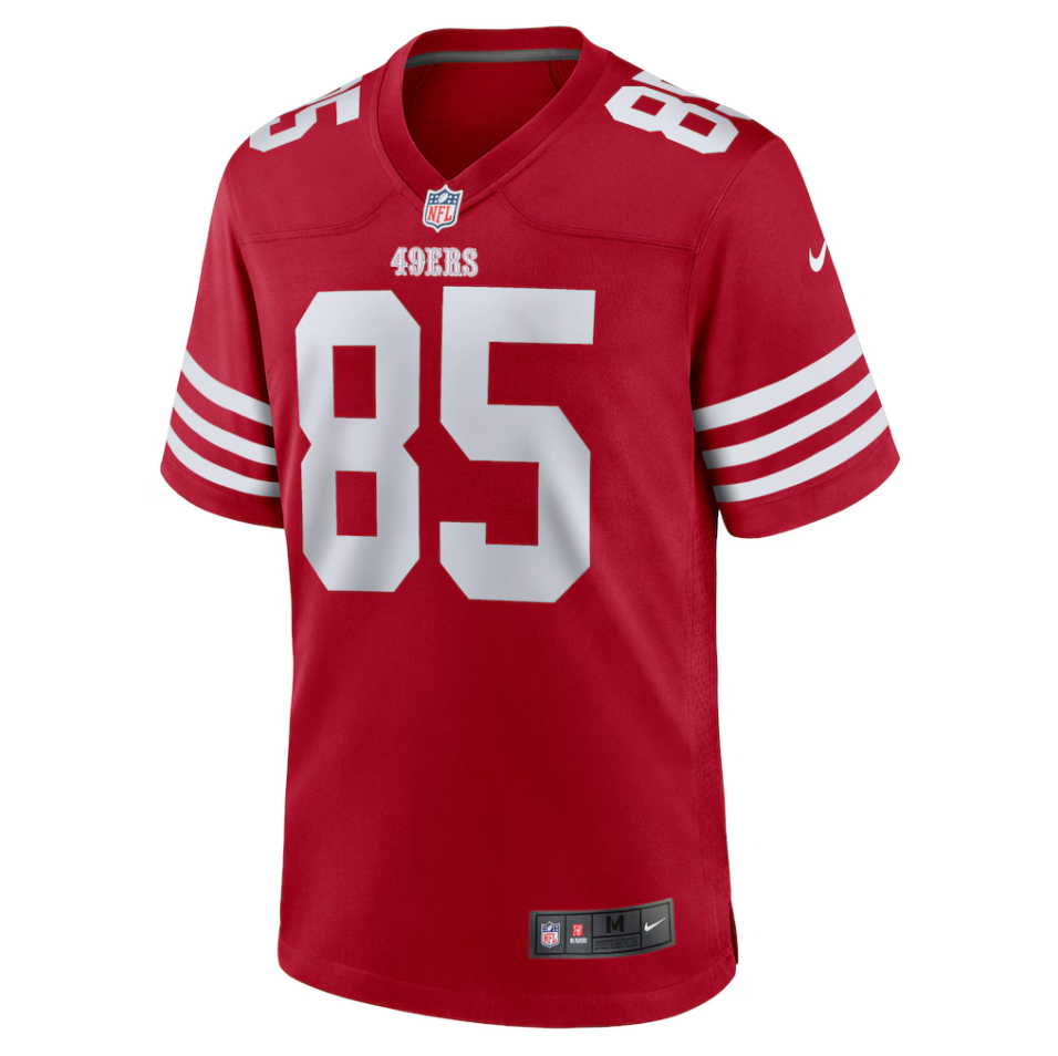 Men's Nike George Kittle Scarlet San Francisco 49ers Player Game Jersey