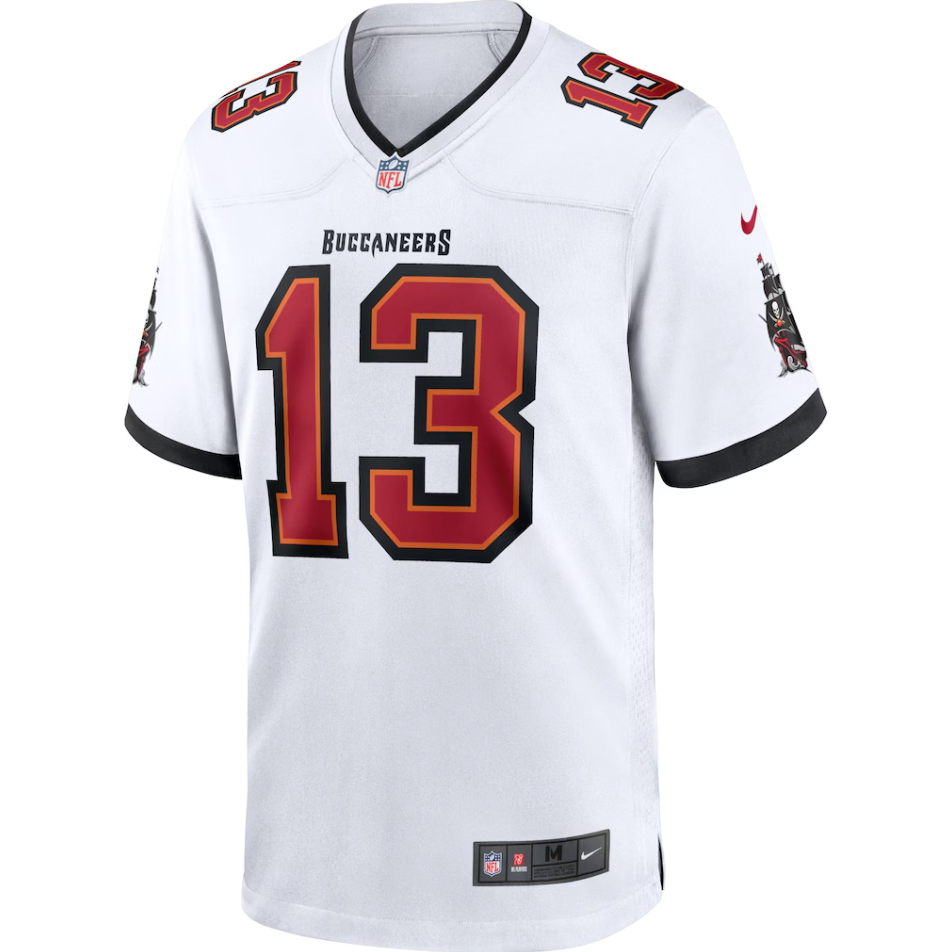 Tampa Bay Buccaneers Nike Game Road Jersey - White - Mike Evans - Mens