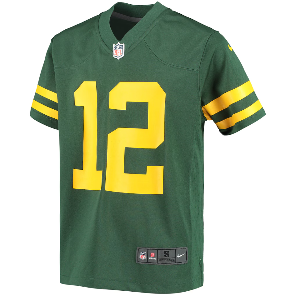 Youth Nike Aaron Rodgers Green Green Bay Packers Alternate Game Player Jersey