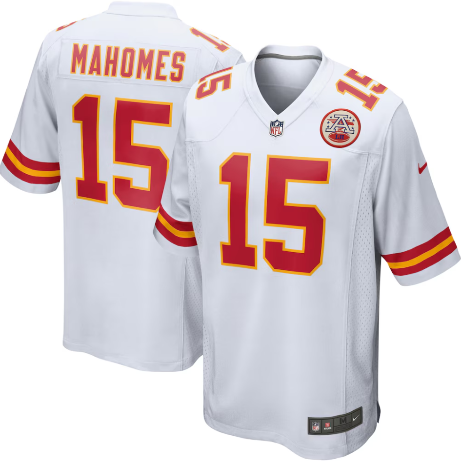 Youth Nike Patrick Mahomes White Kansas City Chiefs Player Game Jersey