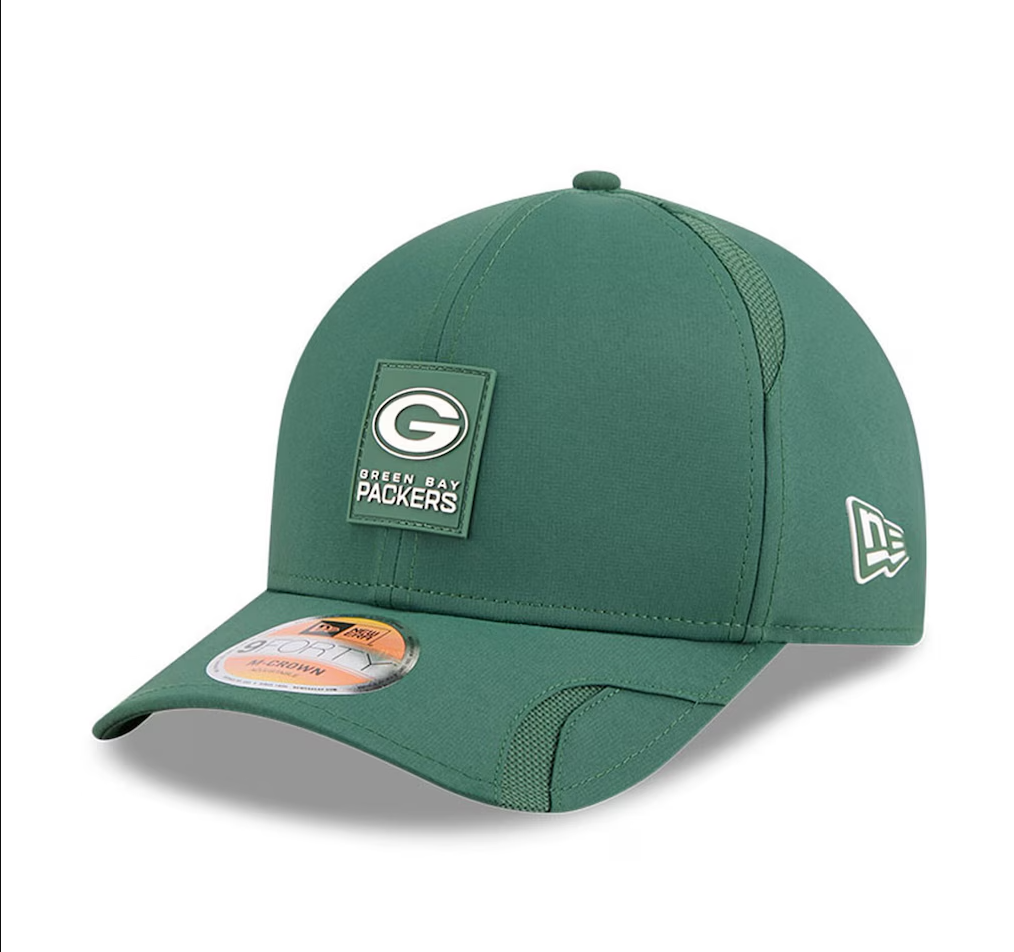 Green Bay Packers New Era 2025 Sideline 9FORTY M Crown Cap