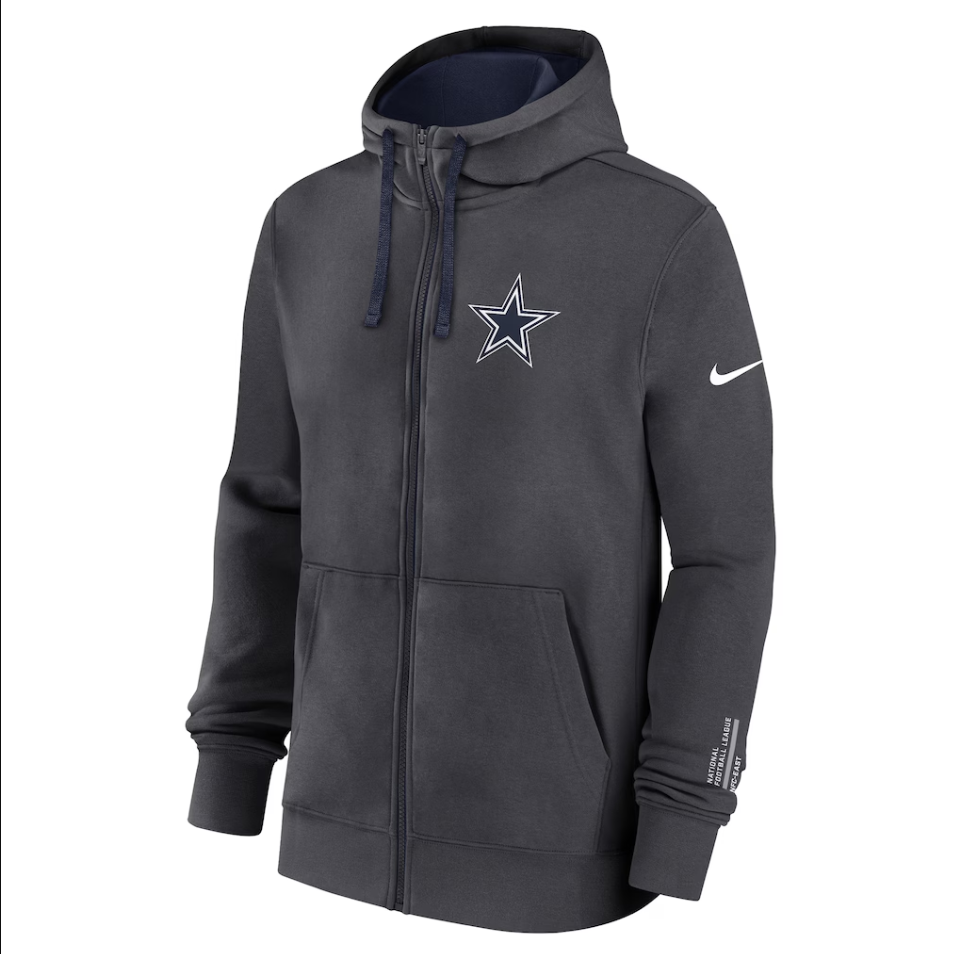 Dallas Cowboys Nike Club Full Zip Hoodie - Mens