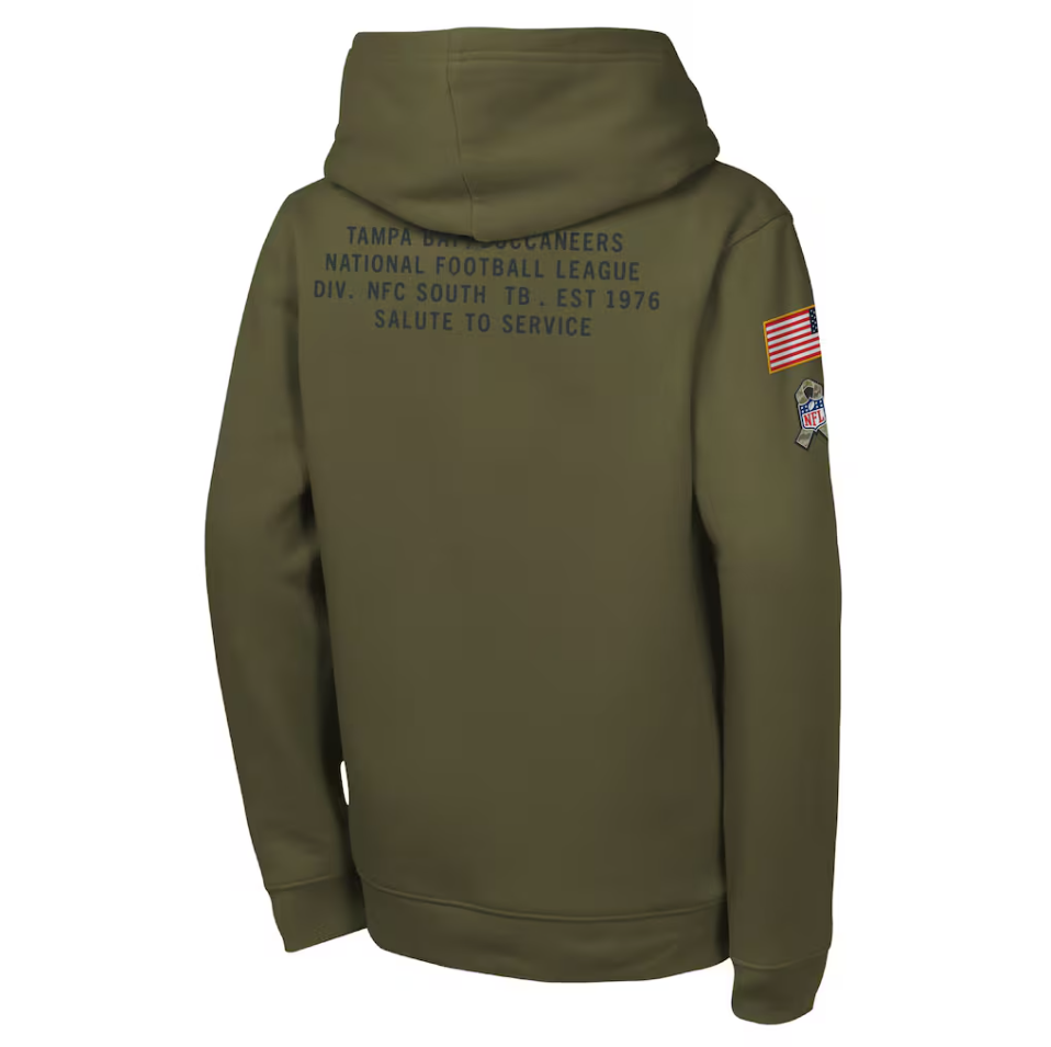 Tampa Bay Buccaneers Nike Salute To Service Hoodie - Youth