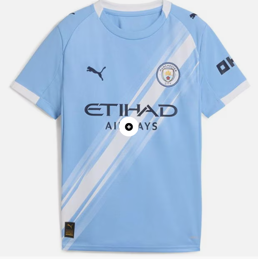 Puma Manchester City Home Shirt 2025 2026 Juniors