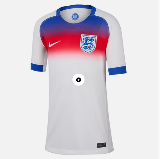 Nike England Stadium Home Shirt 2025 Juniors