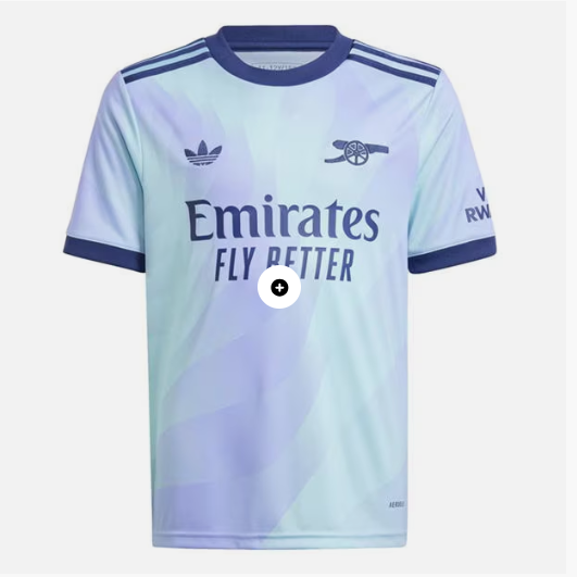 Adidas Arsenal Third Shirt 2024 2025 Juniors