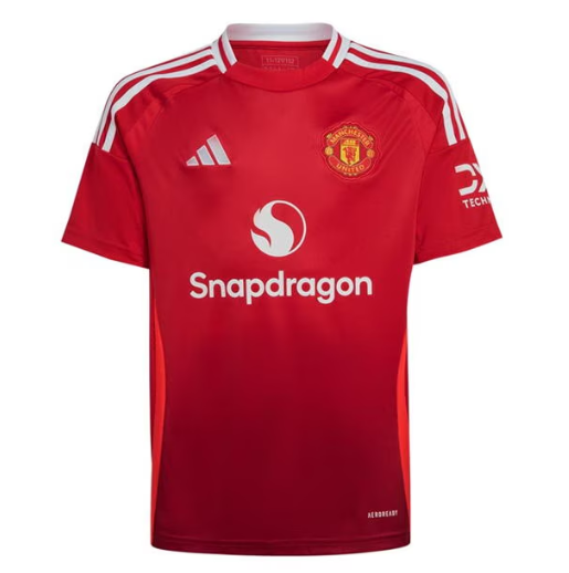 Manchester United Home Shirt 2024 2025 Juniors