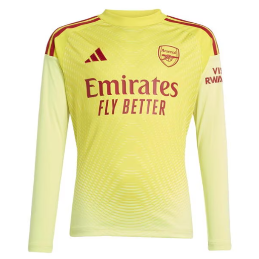 Arsenal Long Sleeve Goalkeeper Shirt 2025 2026 Juniors
