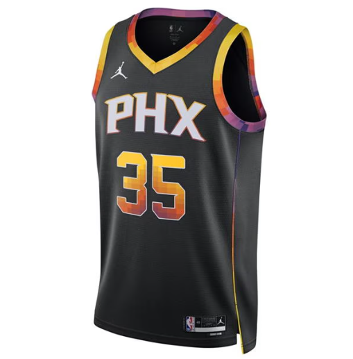 Kevin Durant Phoenix Suns Fanatics Youth Fast Break Replica Player Jersey - Statement Edition - Black